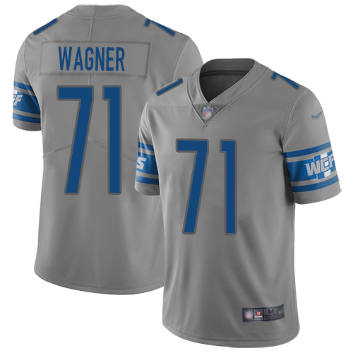 Detroit Lions Limited Gray Men Ricky Wagner Jersey NFL Football #71 Inverted Legend->youth nfl jersey->Youth Jersey